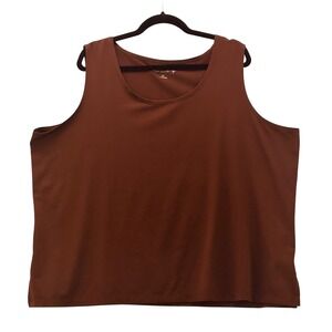 Susan Graver Tank‎ Brown 2X